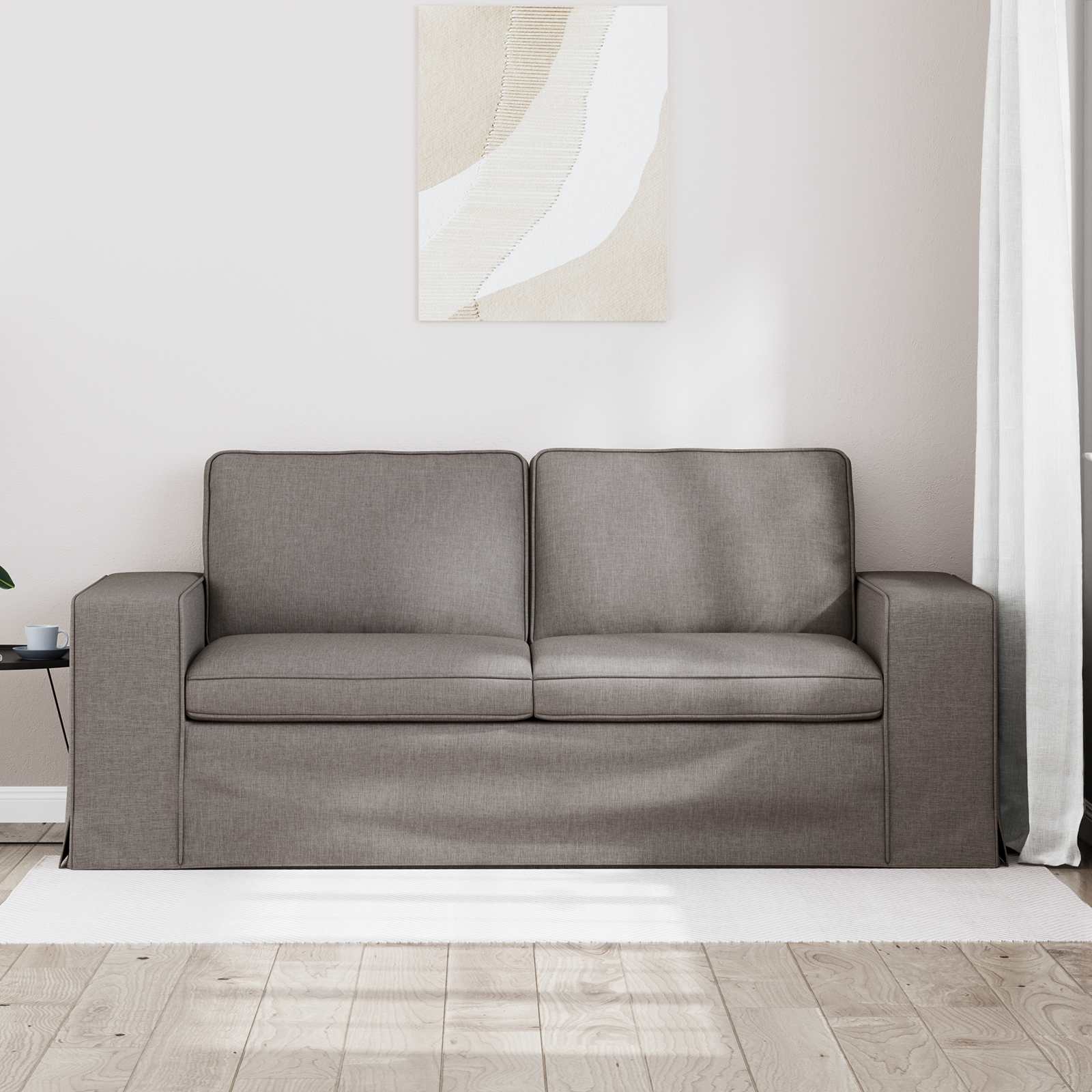 Καναπές Taupe 182 x 80 x 82 εκ ύφασμα - Pakobazaar