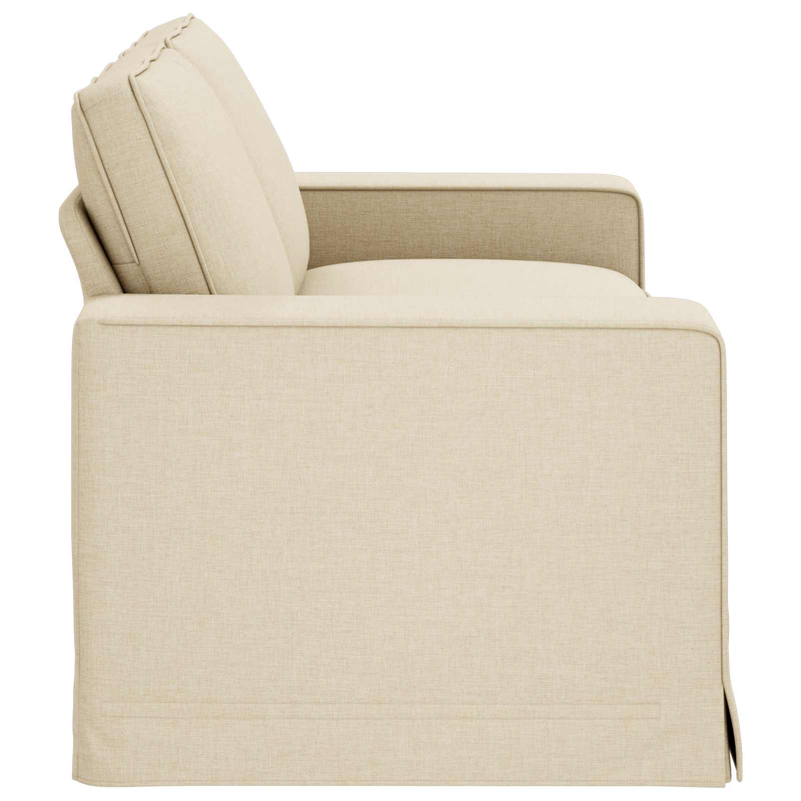 Καναπές Κρεμ 182 x 80 x 82 εκ ύφασμα - Pakobazaar