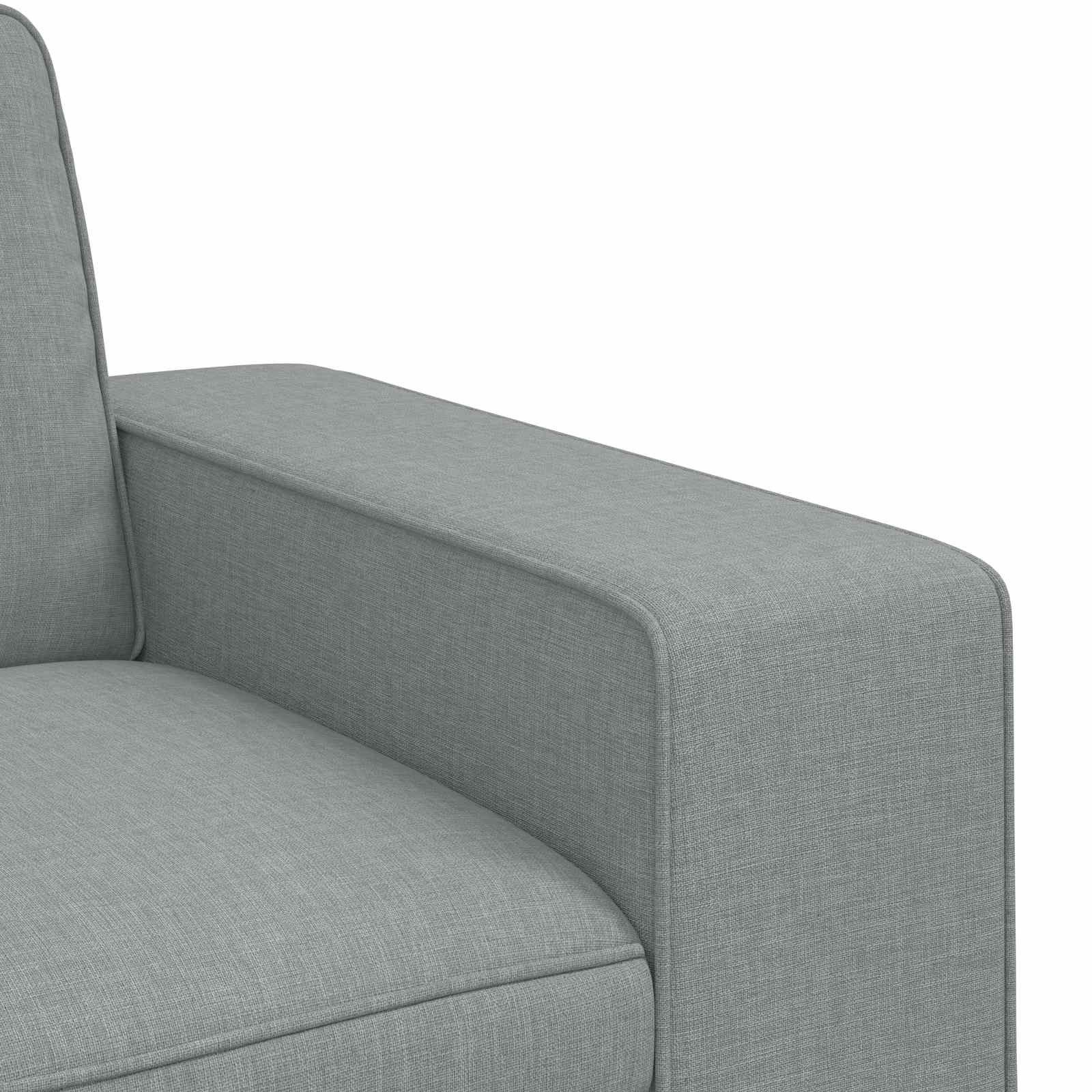 Καναπές Ανοιχτό γκρι 222 x 80 x 82 εκ ύφασμα - Pakobazaar
