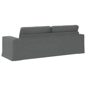 Καναπές Σκούρο Γκρι 222 x 80 x 82 εκ ύφασμα - Pakobazaar