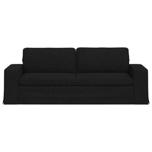 Καναπές Μαύρο 222 x 80 x 82 εκ ύφασμα - Pakobazaar