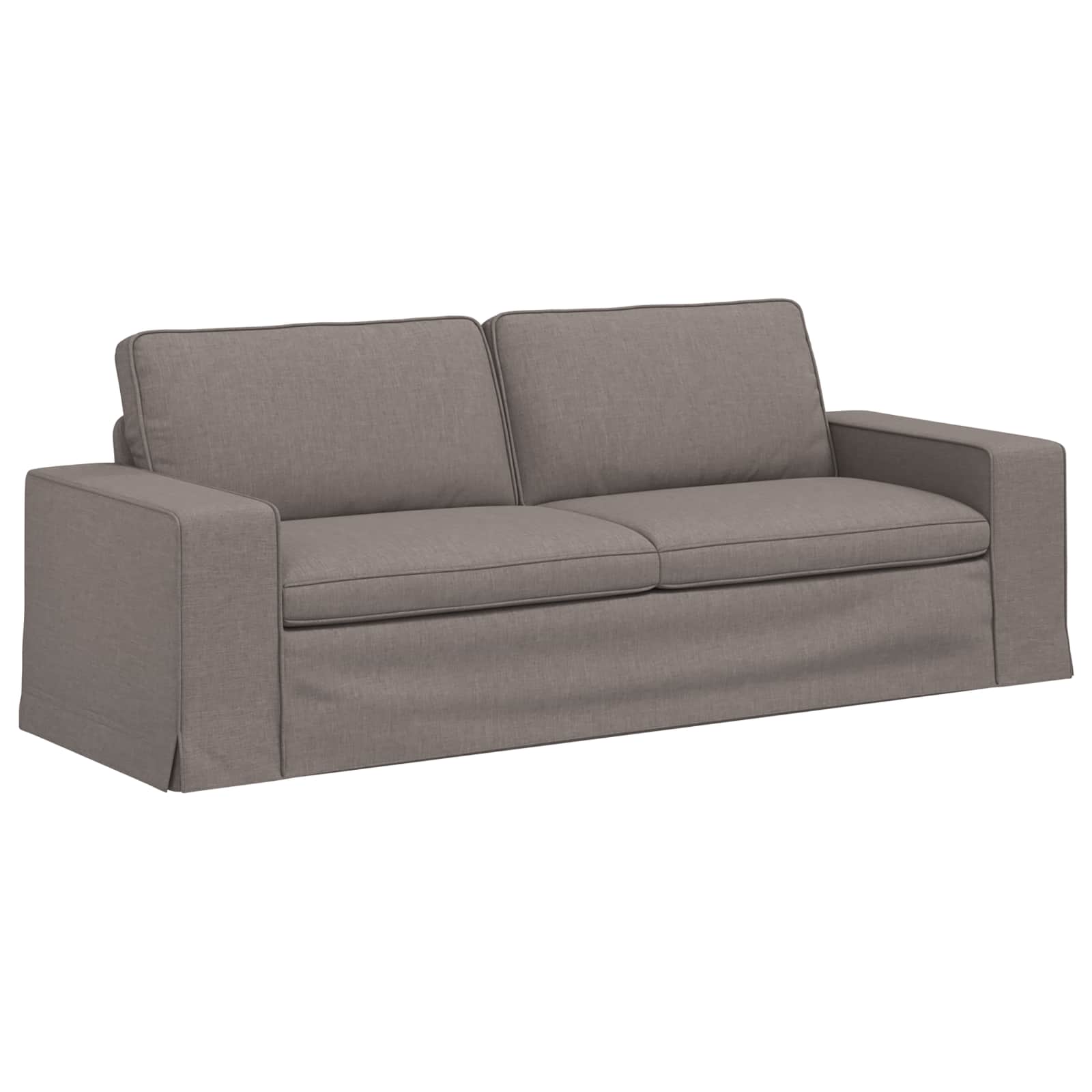 Καναπές Taupe 222 x 80 x 82 εκ ύφασμα - Pakobazaar