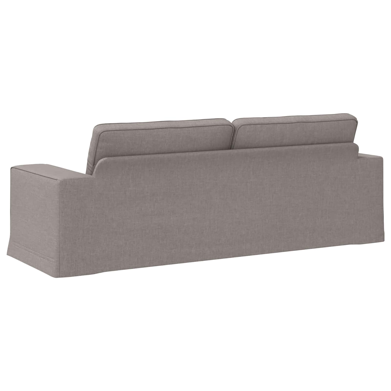 Καναπές Taupe 222 x 80 x 82 εκ ύφασμα - Pakobazaar