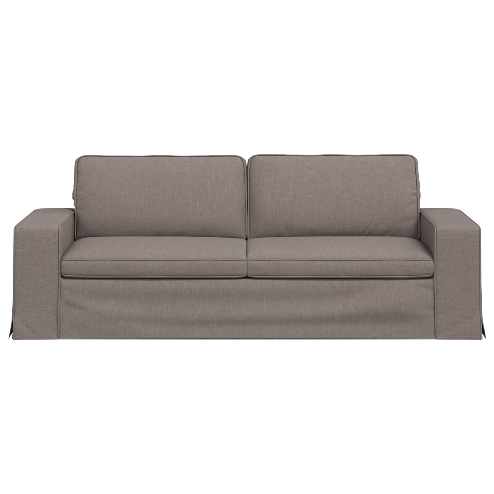 Καναπές Taupe 222 x 80 x 82 εκ ύφασμα - Pakobazaar