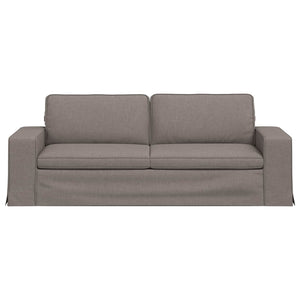 Καναπές Taupe 222 x 80 x 82 εκ ύφασμα - Pakobazaar