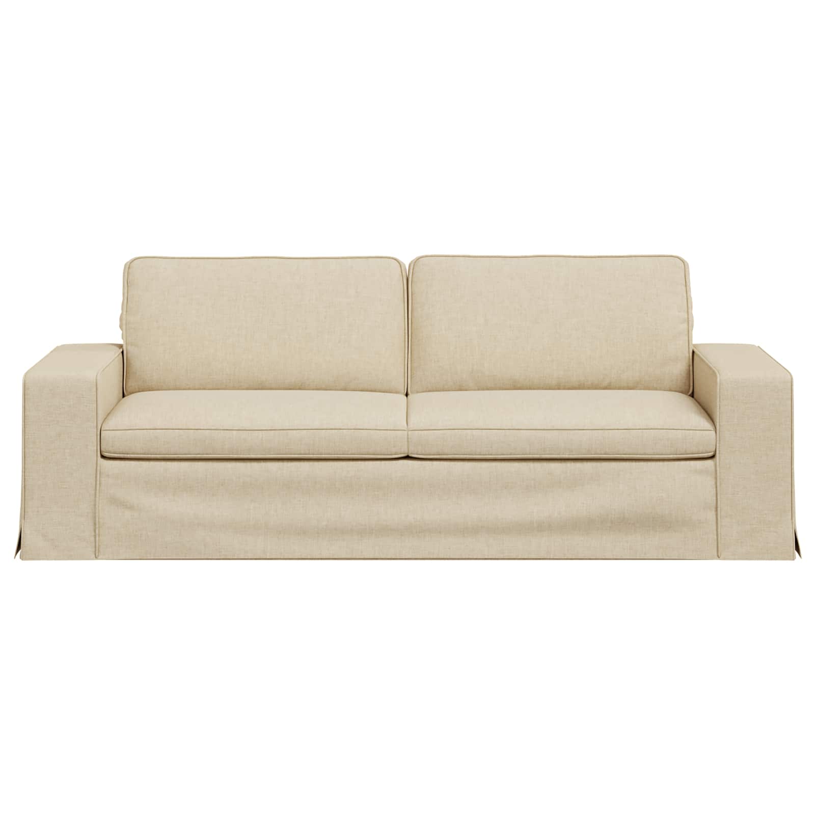 Καναπές Κρεμ 222 x 80 x 82 εκ ύφασμα - Pakobazaar