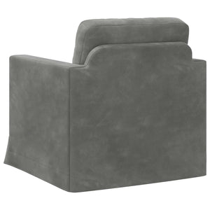 Καναπές Σκούρο Γκρι 78 x 78 x 80 εκ. Βελούδο - Pakobazaar