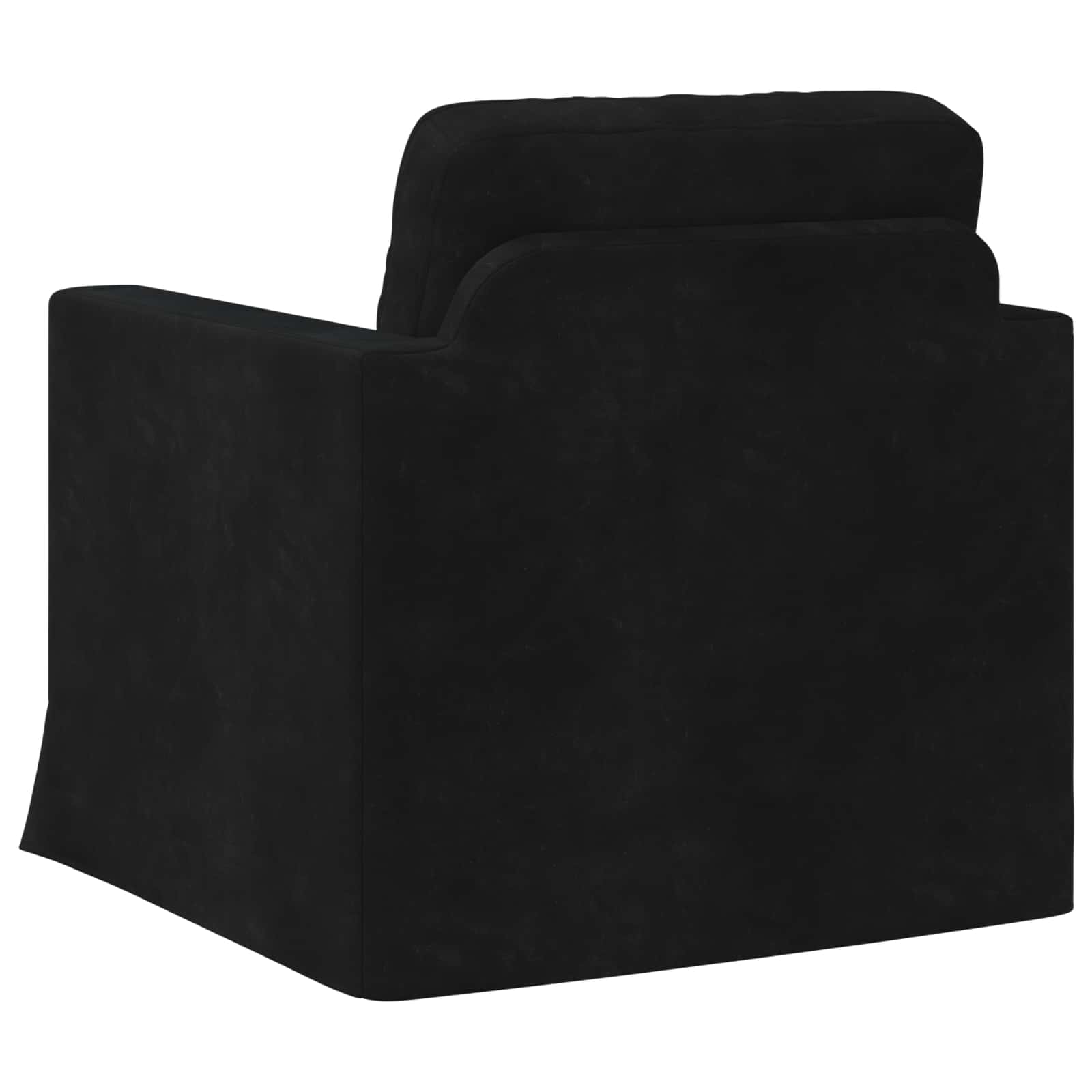 Καναπές Μαύρο 78 x 78 x 80 εκ. Βελούδο - Pakobazaar