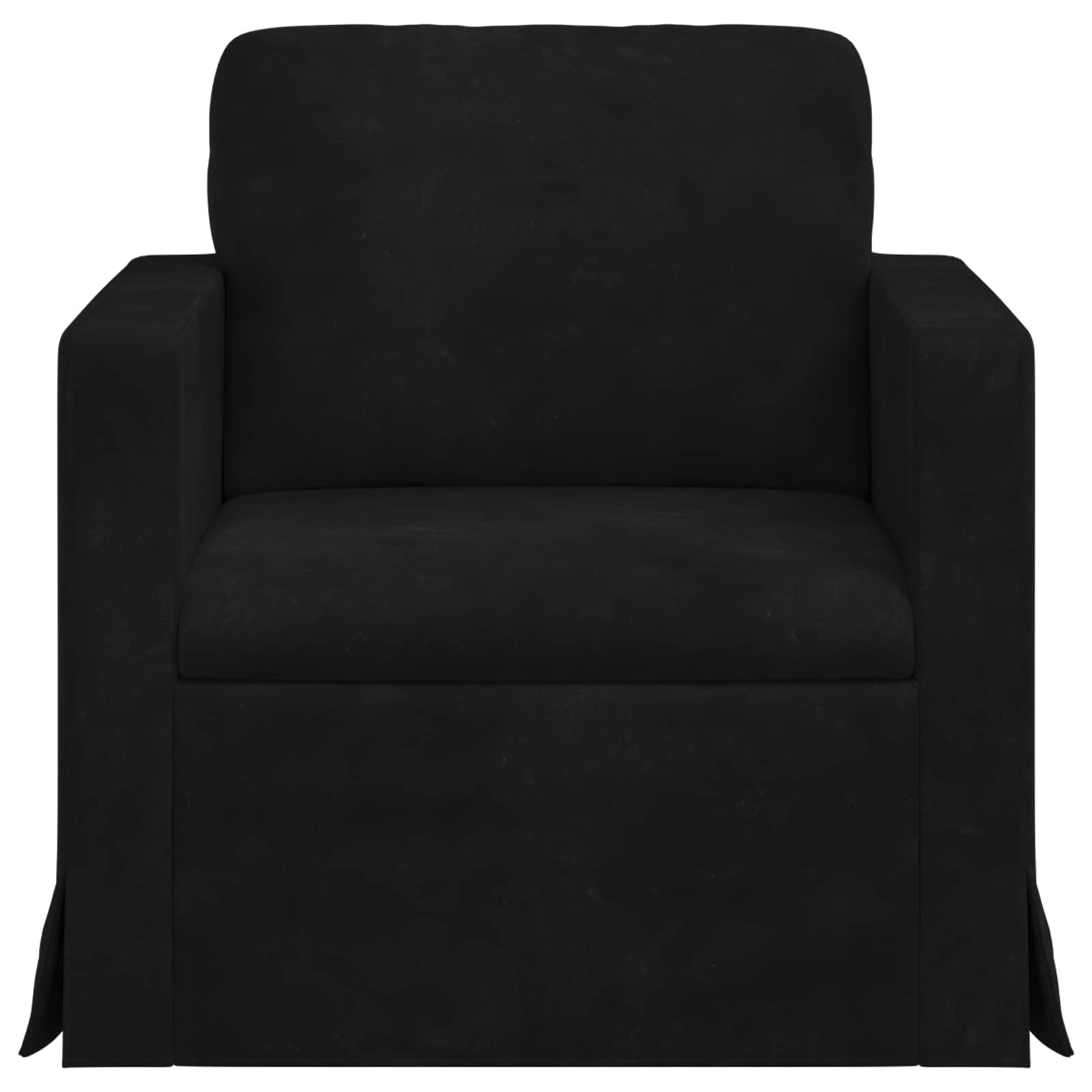 Καναπές Μαύρο 78 x 78 x 80 εκ. Βελούδο - Pakobazaar