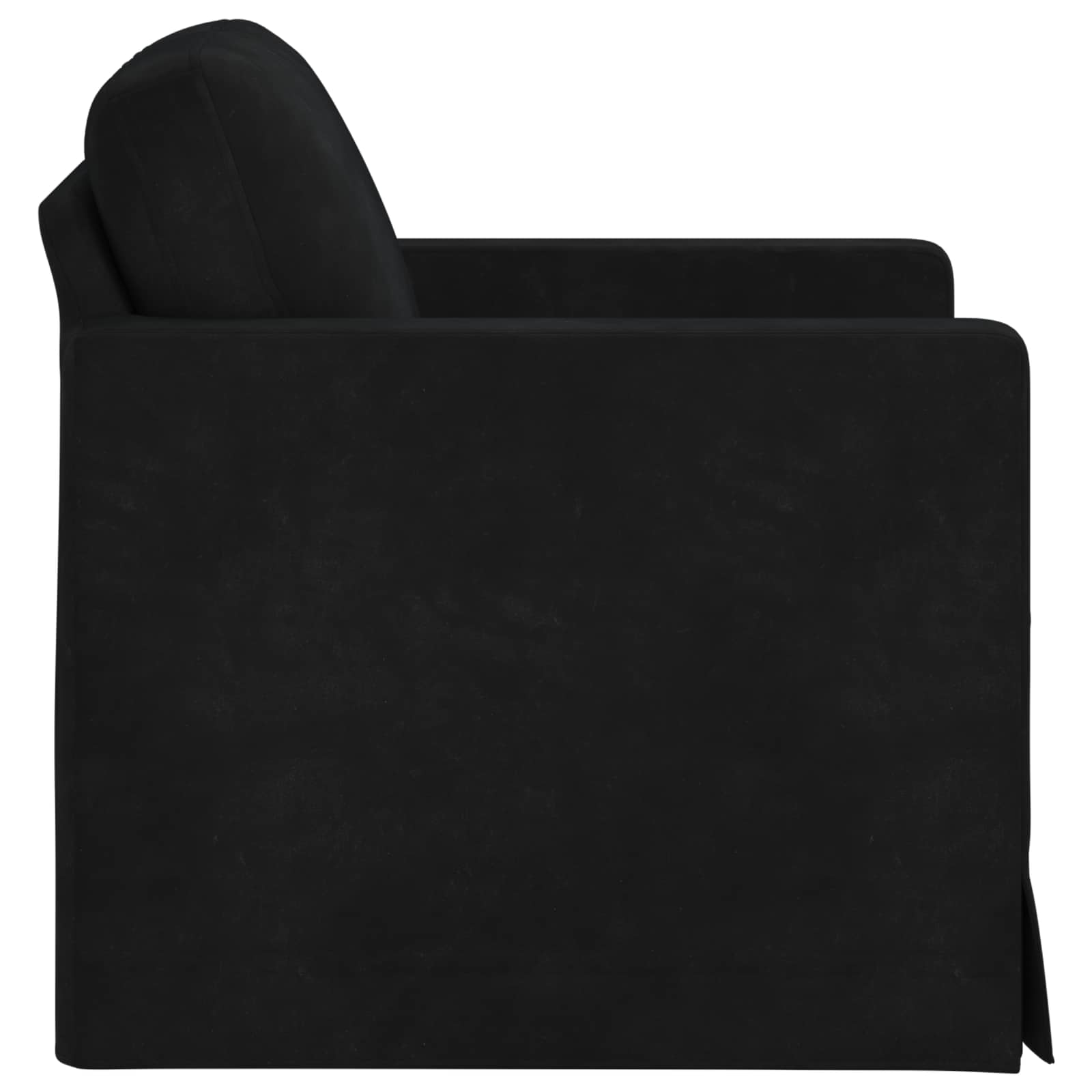 Καναπές Μαύρο 78 x 78 x 80 εκ. Βελούδο - Pakobazaar