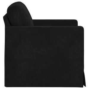 Καναπές Μαύρο 78 x 78 x 80 εκ. Βελούδο - Pakobazaar