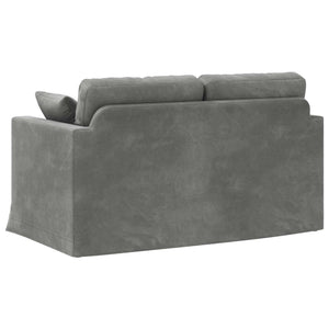 Καναπές Σκούρο Γκρι 138 x 78 x 80 εκ Βελούδο - Pakobazaar