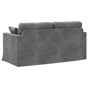 Καναπές Σκούρο Γκρι 158 x 78 x 80 εκ Βελούδο - Pakobazaar