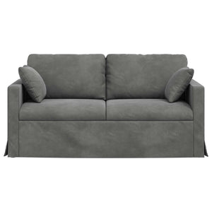Καναπές Σκούρο Γκρι 158 x 78 x 80 εκ Βελούδο - Pakobazaar