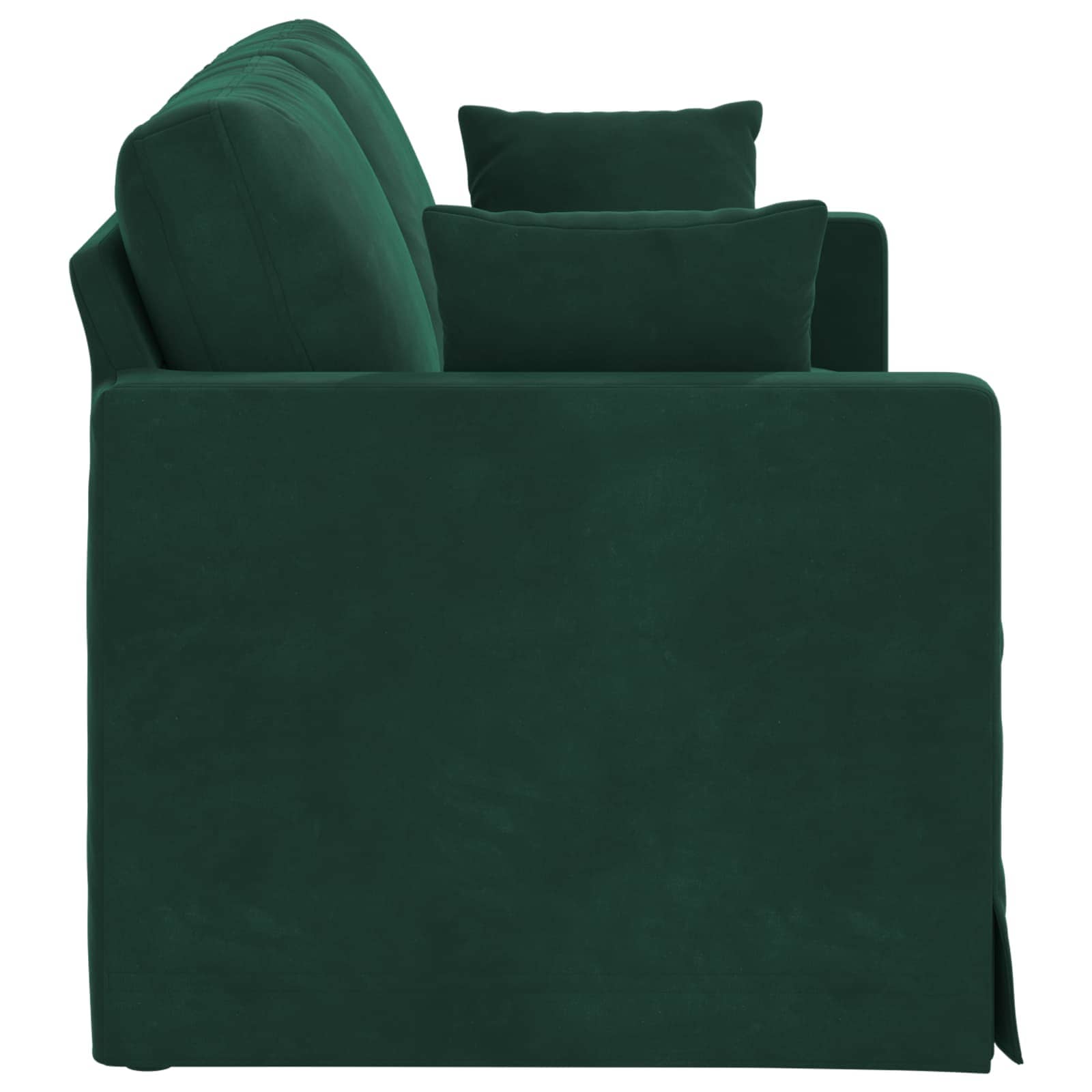 Καναπές Σκούρο Πράσινο 158 x 78 x 80 εκ Βελούδο - Pakobazaar