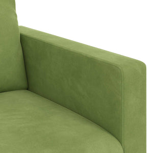 Καναπές Ανοιχτό Πράσινο 158 x 78 x 80 εκ Βελούδο - Pakobazaar