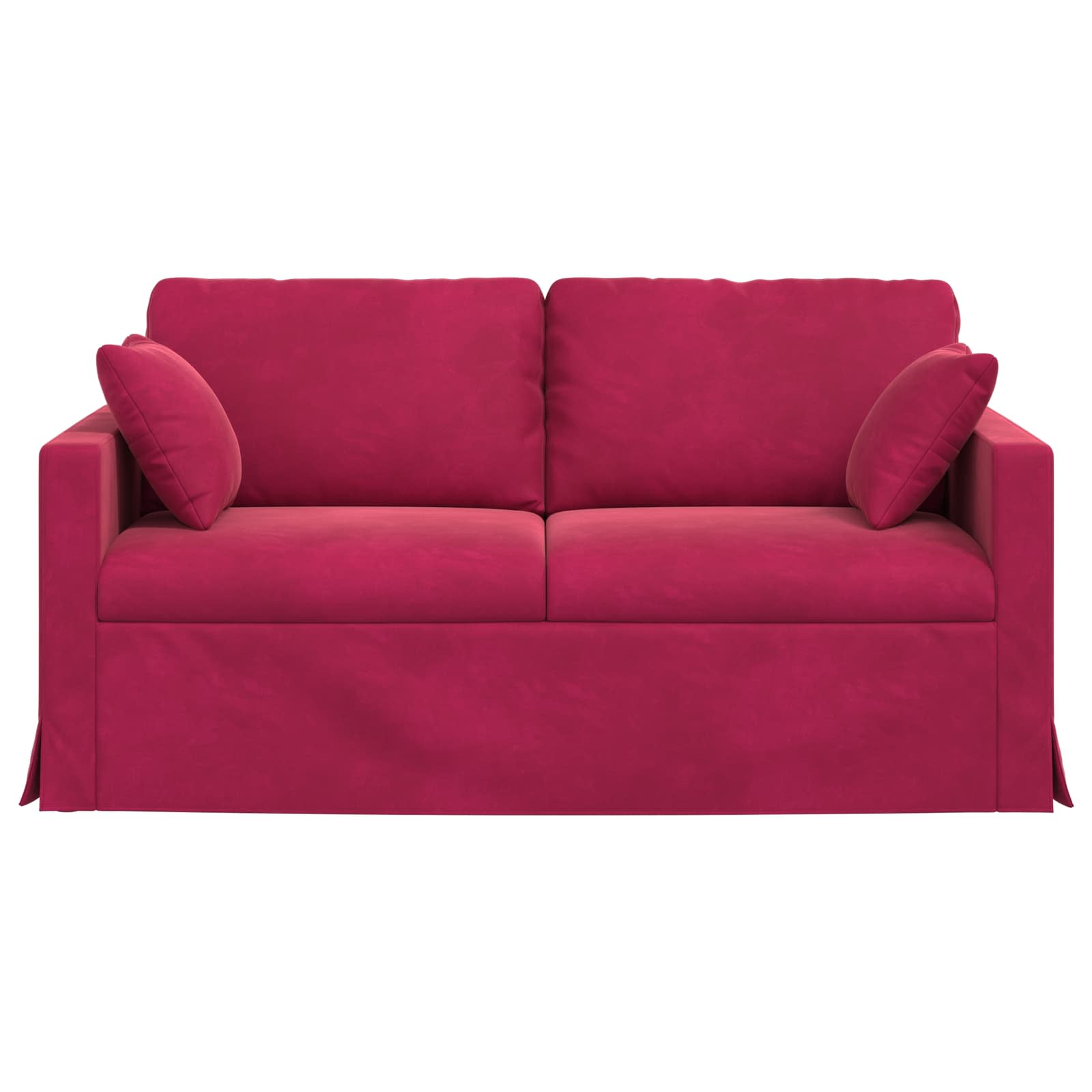 Καναπές Κόκκινο 158 x 78 x 80 εκ Βελούδο - Pakobazaar