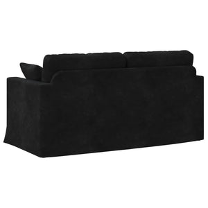 Καναπές Μαύρο 158 x 78 x 80 εκ Βελούδο - Pakobazaar