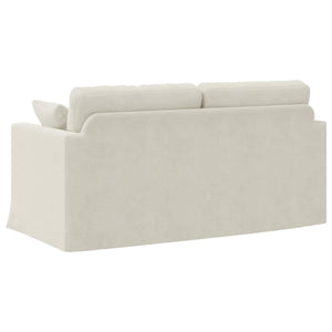 Καναπές Κρεμ 158 x 78 x 80 εκ Βελούδο - Pakobazaar