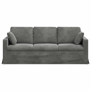Καναπές Σκούρο Γκρι 198 x 78 x 80 εκ Βελούδο - Pakobazaar