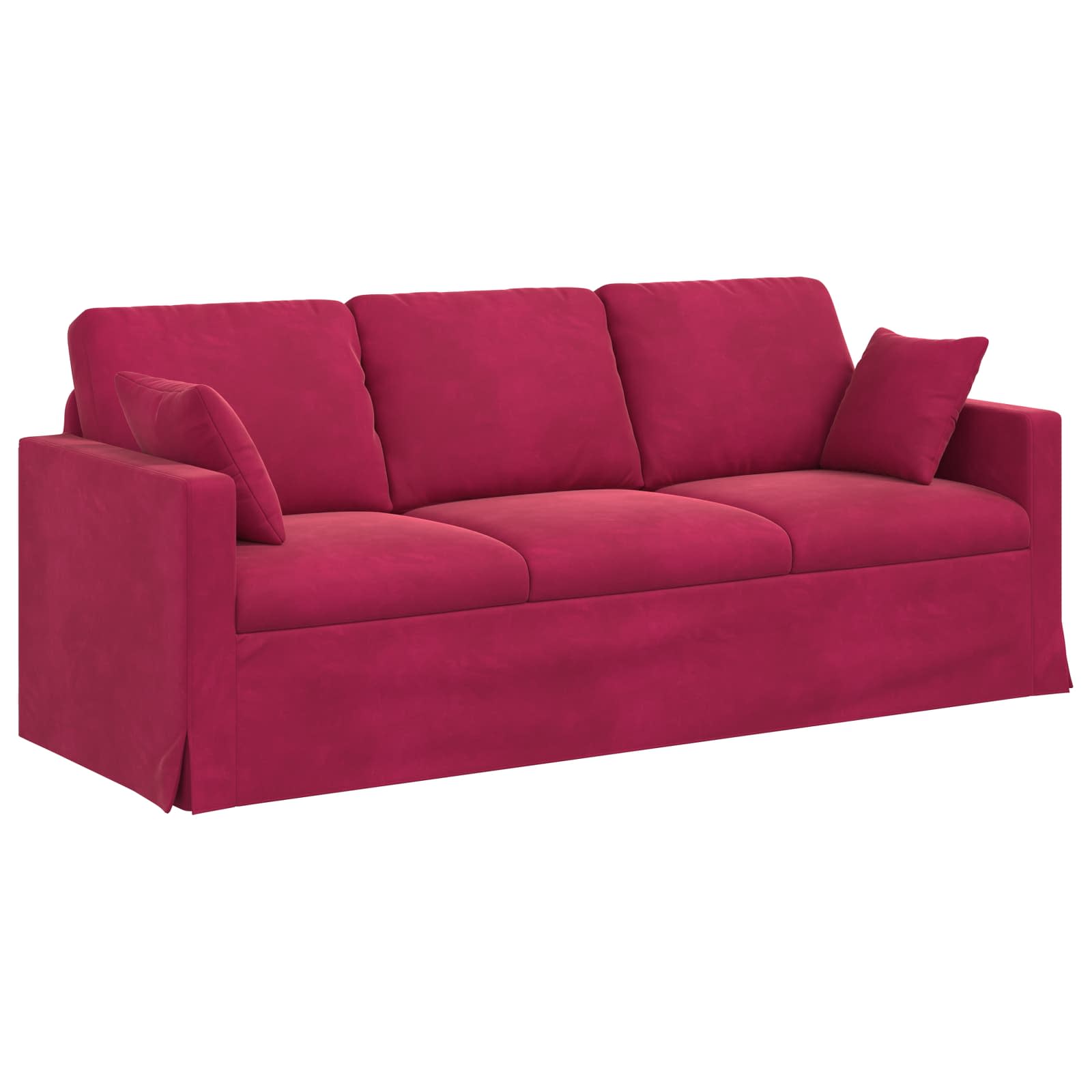 Καναπές Κόκκινο 198 x 78 x 80 εκ Βελούδο - Pakobazaar