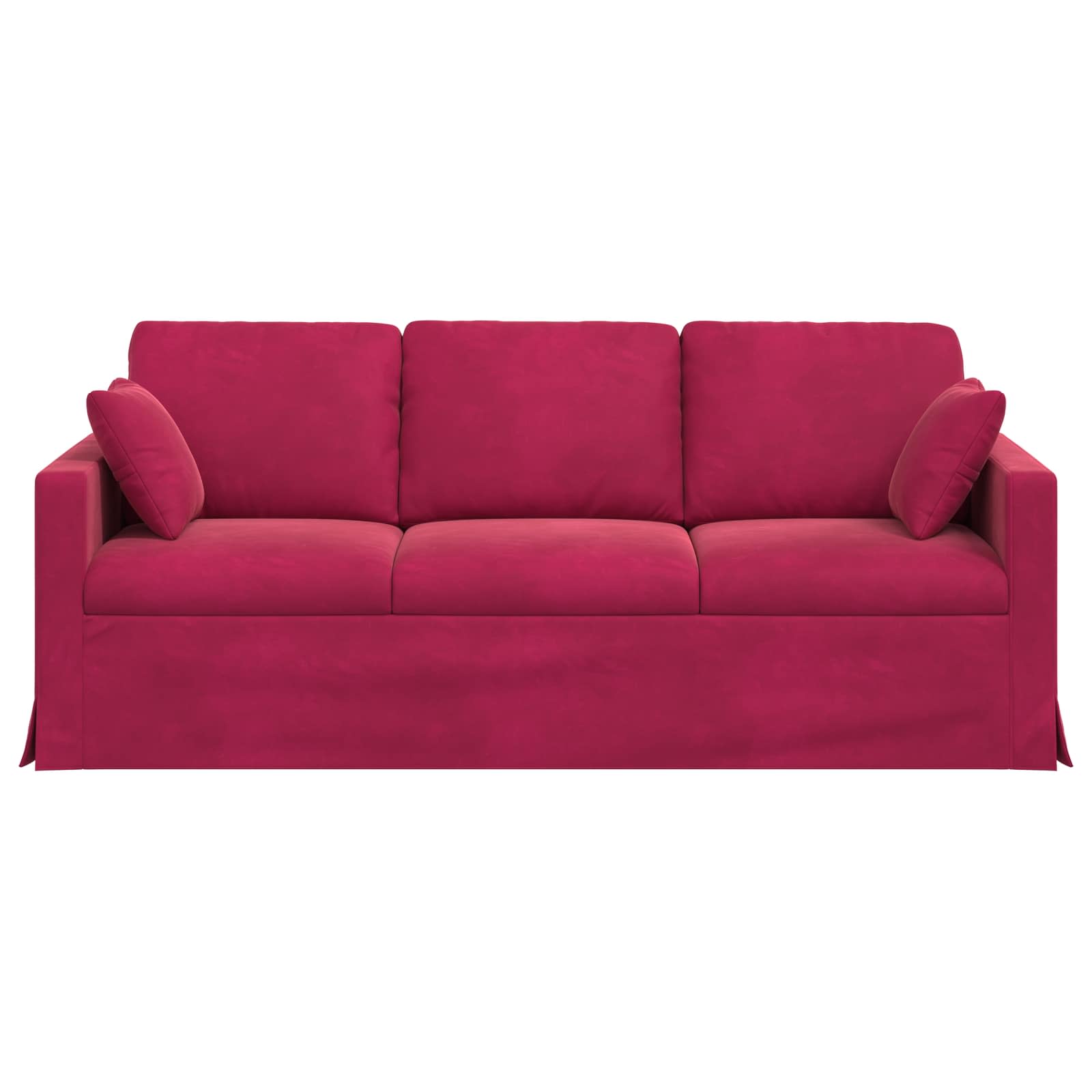 Καναπές Κόκκινο 198 x 78 x 80 εκ Βελούδο - Pakobazaar