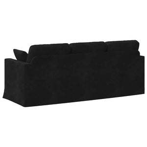 Καναπές Μαύρο 198 x 78 x 80 εκ Βελούδο - Pakobazaar