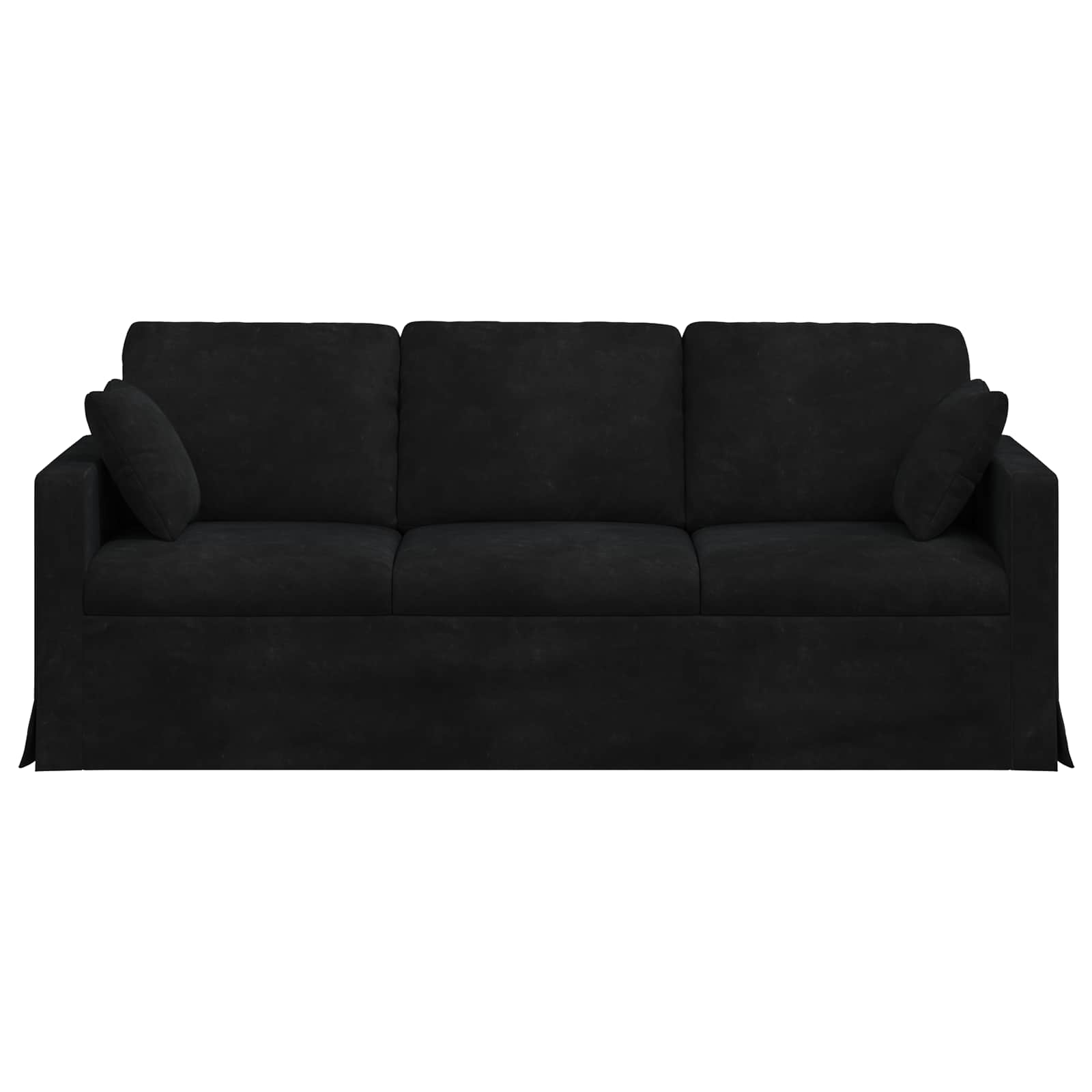 Καναπές Μαύρο 198 x 78 x 80 εκ Βελούδο - Pakobazaar