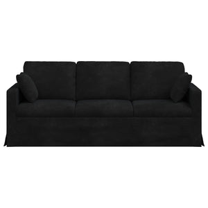 Καναπές Μαύρο 198 x 78 x 80 εκ Βελούδο - Pakobazaar