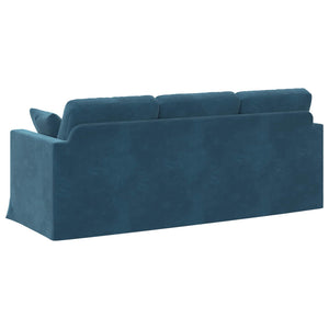 Καναπές Μπλε 198 x 78 x 80 εκ Βελούδο - Pakobazaar