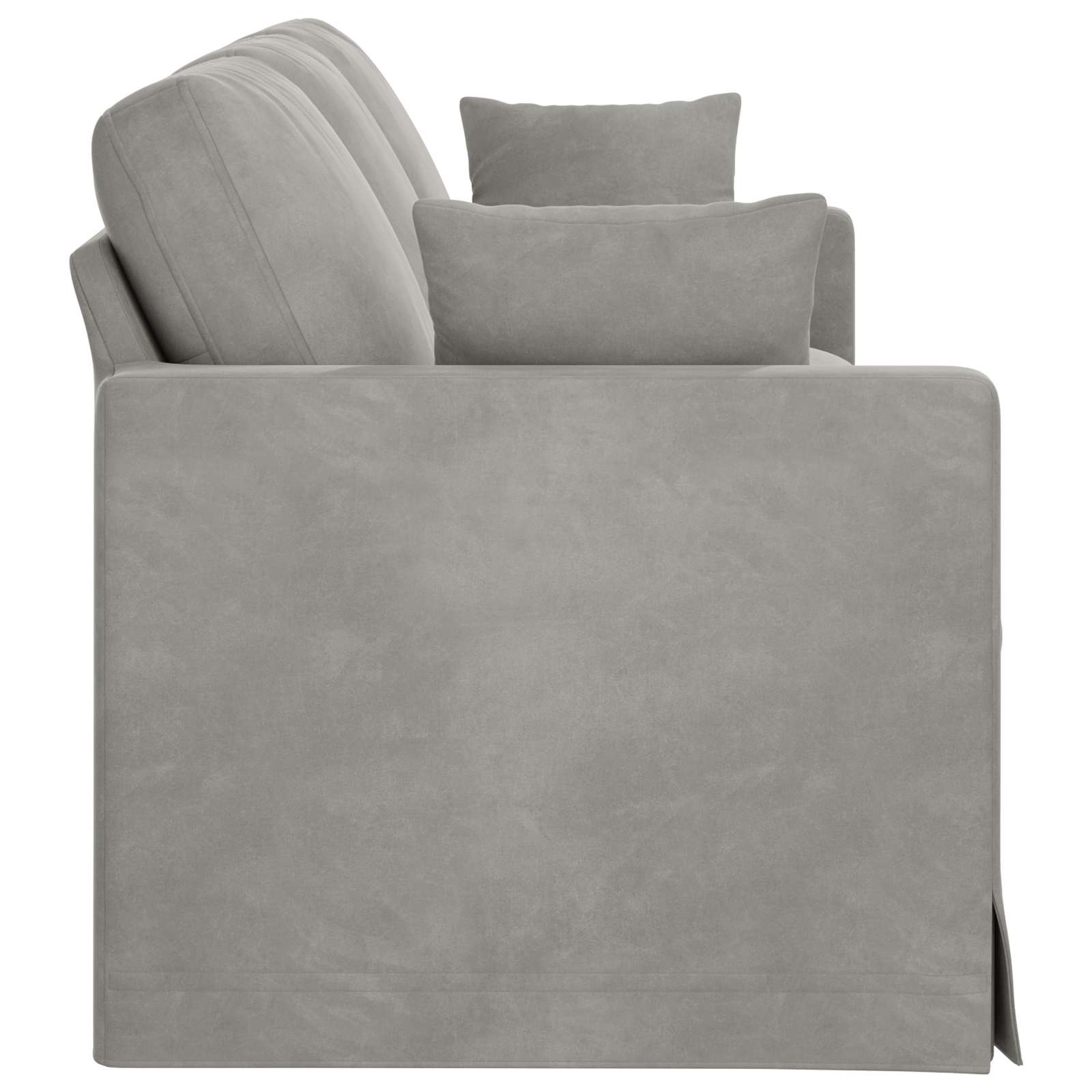 Καναπές Ανοιχτό γκρι 228 x 78 x 80 εκ Βελούδο