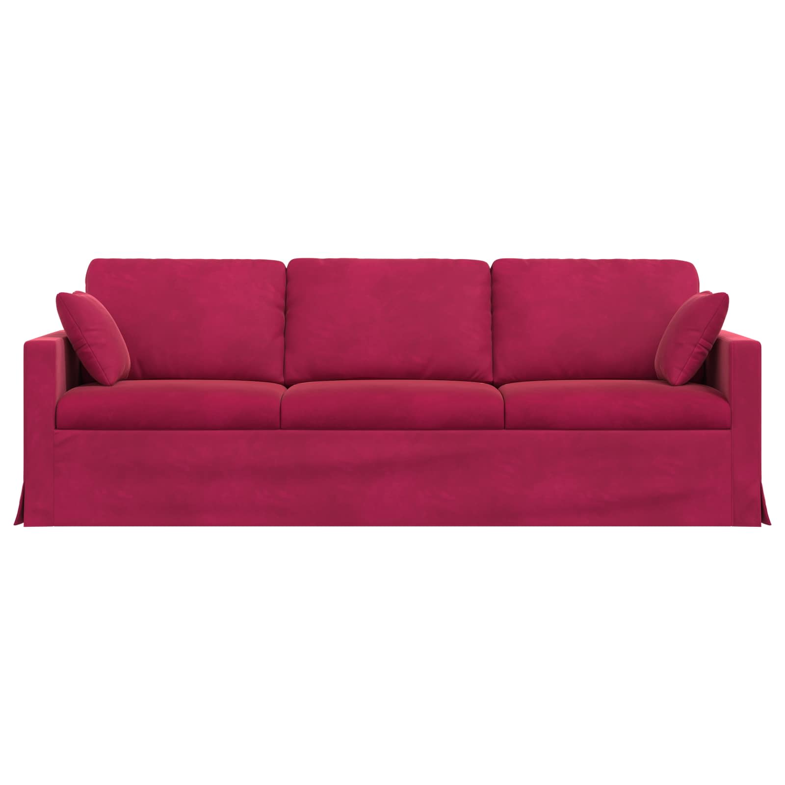 Καναπές Κόκκινο 228 x 78 x 80 εκ Βελούδο - Pakobazaar