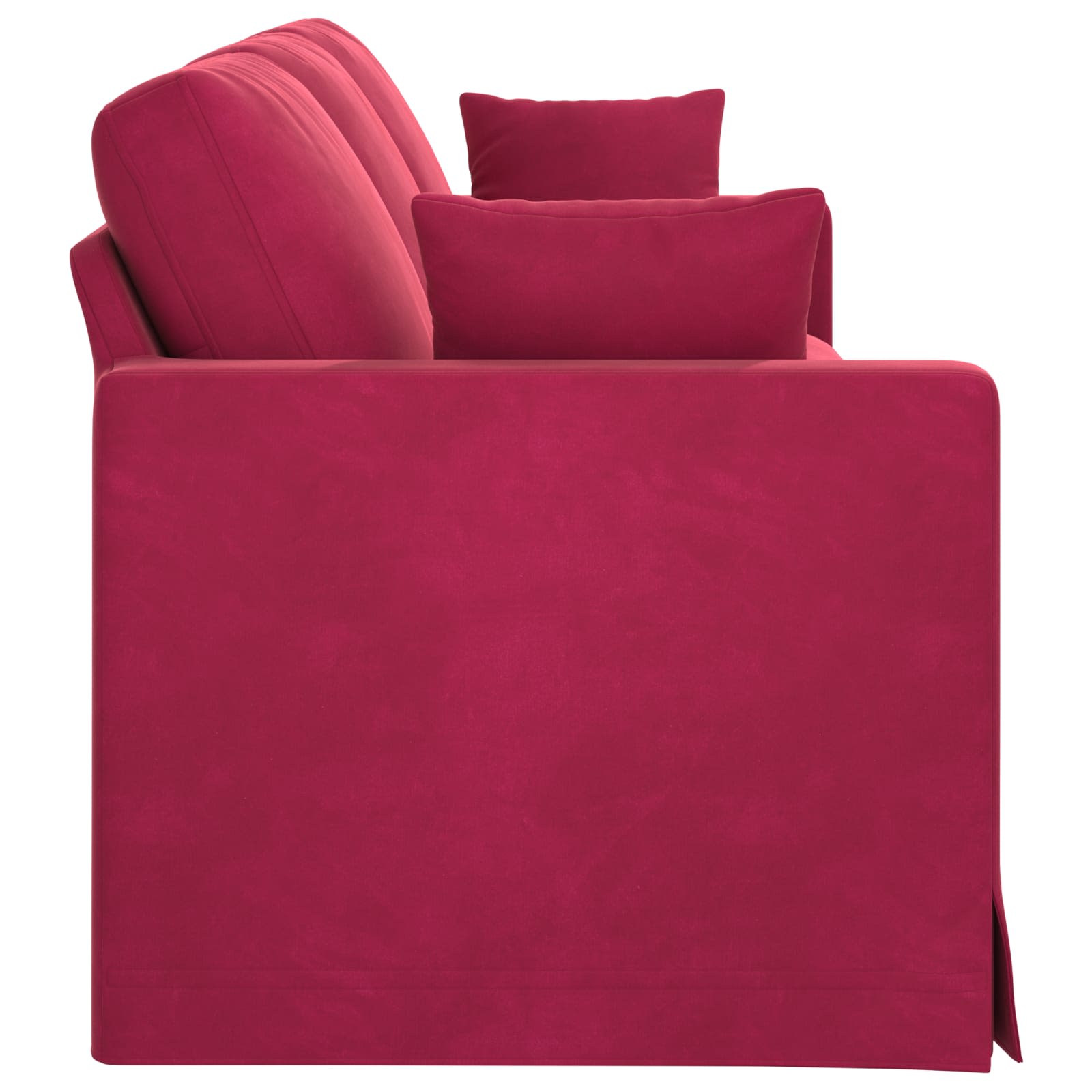 Καναπές Κόκκινο 228 x 78 x 80 εκ Βελούδο - Pakobazaar