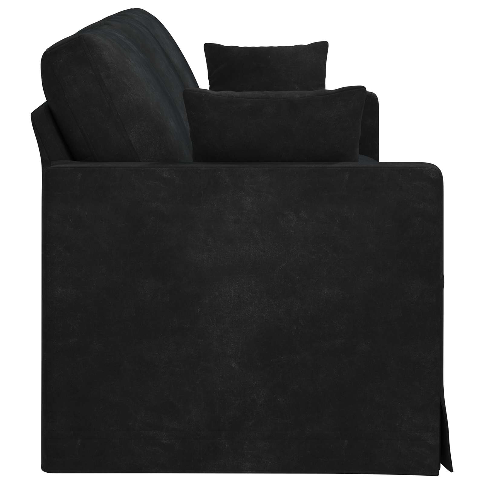 Καναπές Μαύρο 228 x 78 x 80 εκ Βελούδο