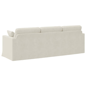 Καναπές Κρεμ 228 x 78 x 80 εκ Βελούδο - Pakobazaar