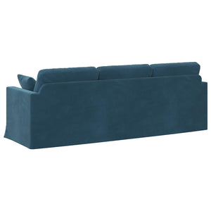 Καναπές Μπλε 228 x 78 x 80 εκ Βελούδο - Pakobazaar