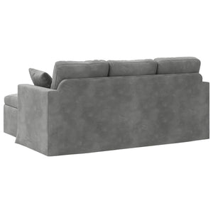 Καναπές Σκούρο Γκρι 178 x 134 x 80 εκ Βελούδο - Pakobazaar