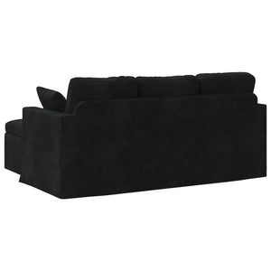 Καναπές Μαύρο 178 x 134 x 80 εκ Βελούδο