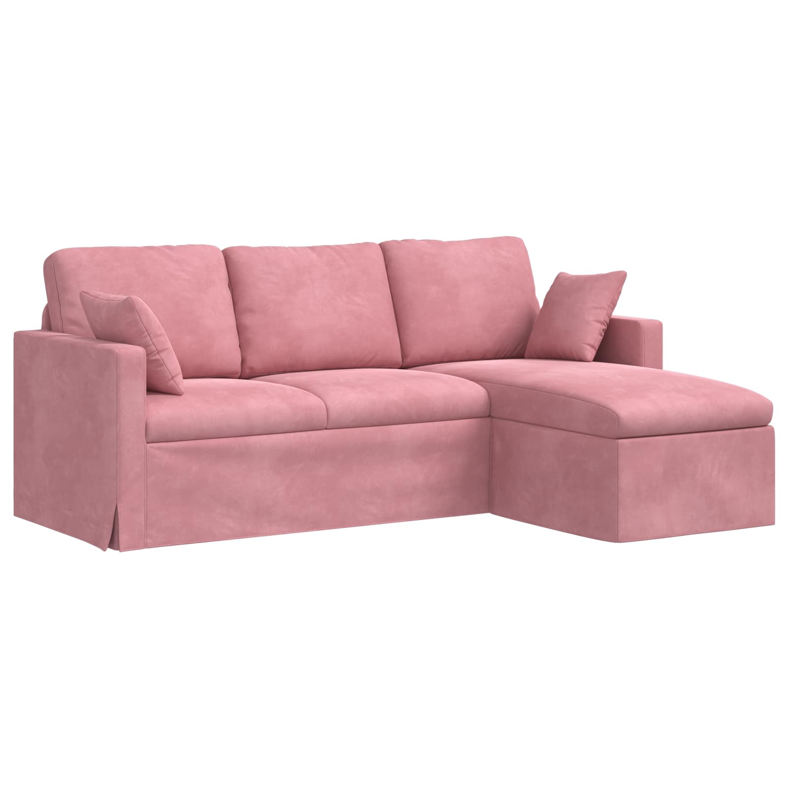 Καναπές Ροζ 198 x 134 x 80 εκ Βελούδο - Pakobazaar