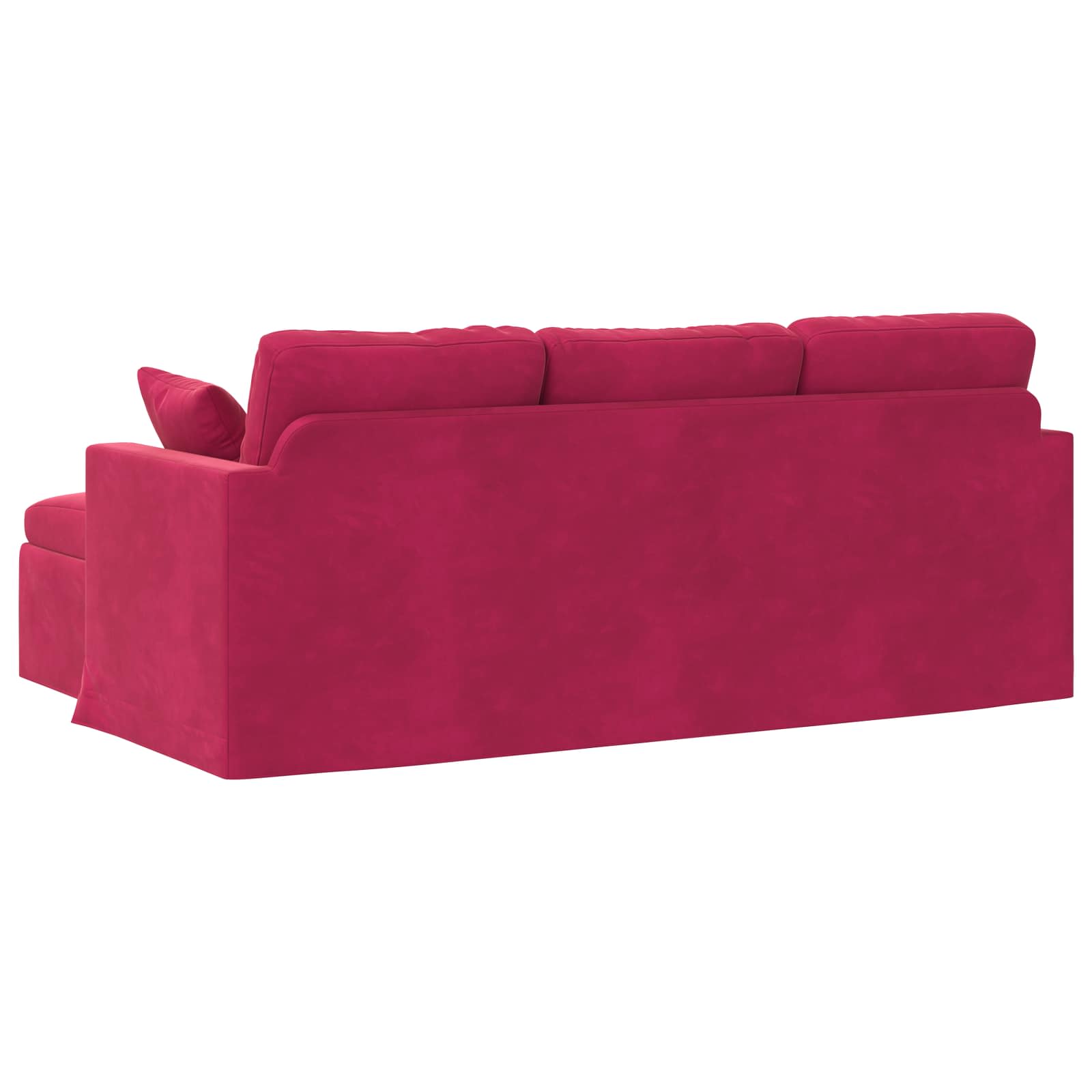 Καναπές Κόκκινο 198 x 134 x 80 εκ Βελούδο - Pakobazaar