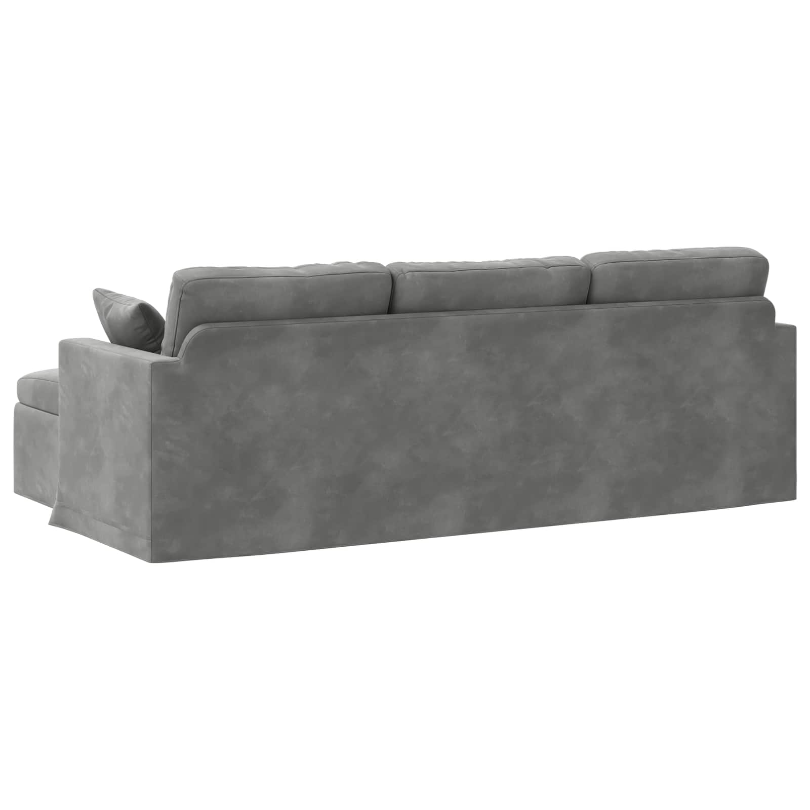 Καναπές Σκούρο Γκρι 228 x 134 x 80 εκ Βελούδο - Pakobazaar