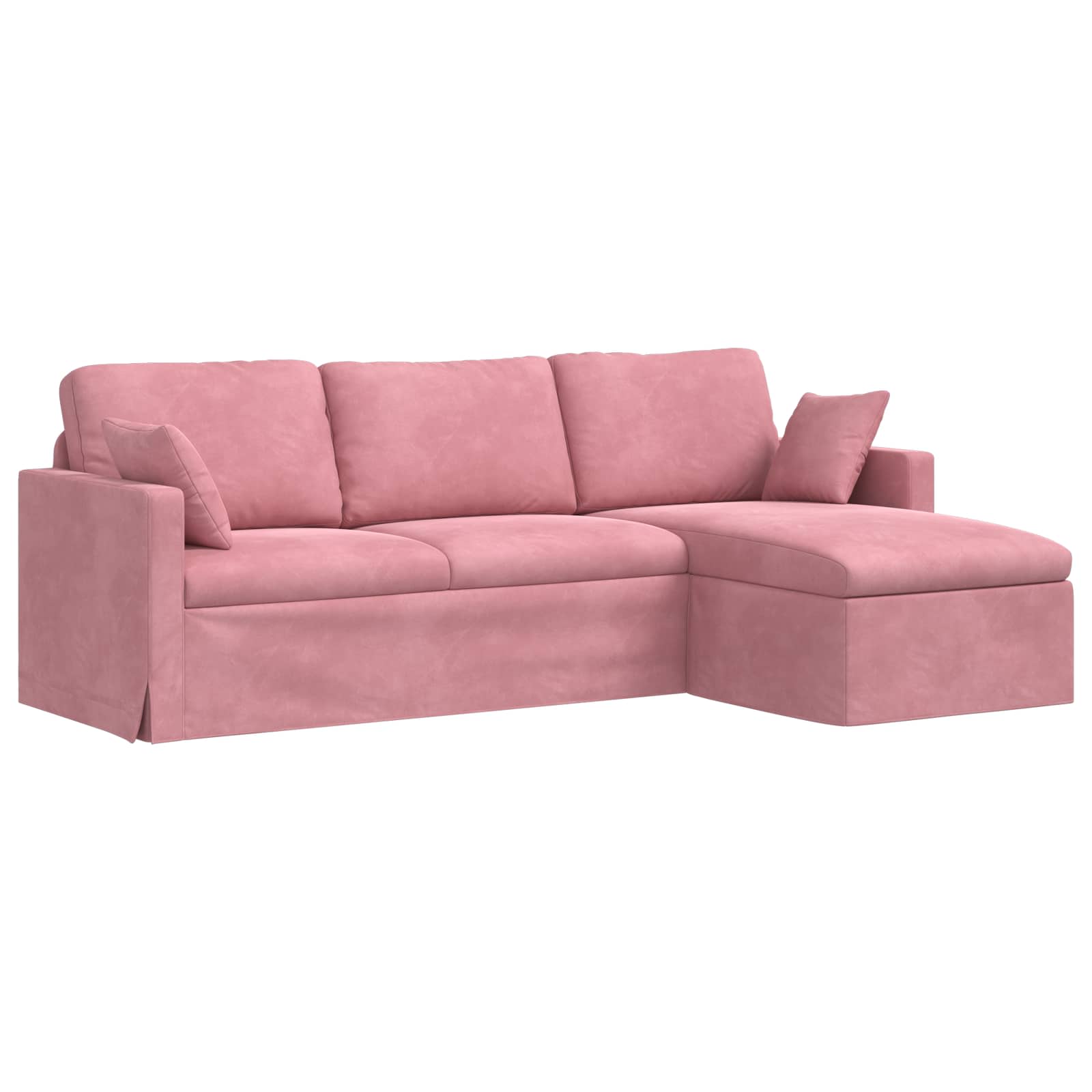 Καναπές Ροζ 228 x 134 x 80 εκ Βελούδο
