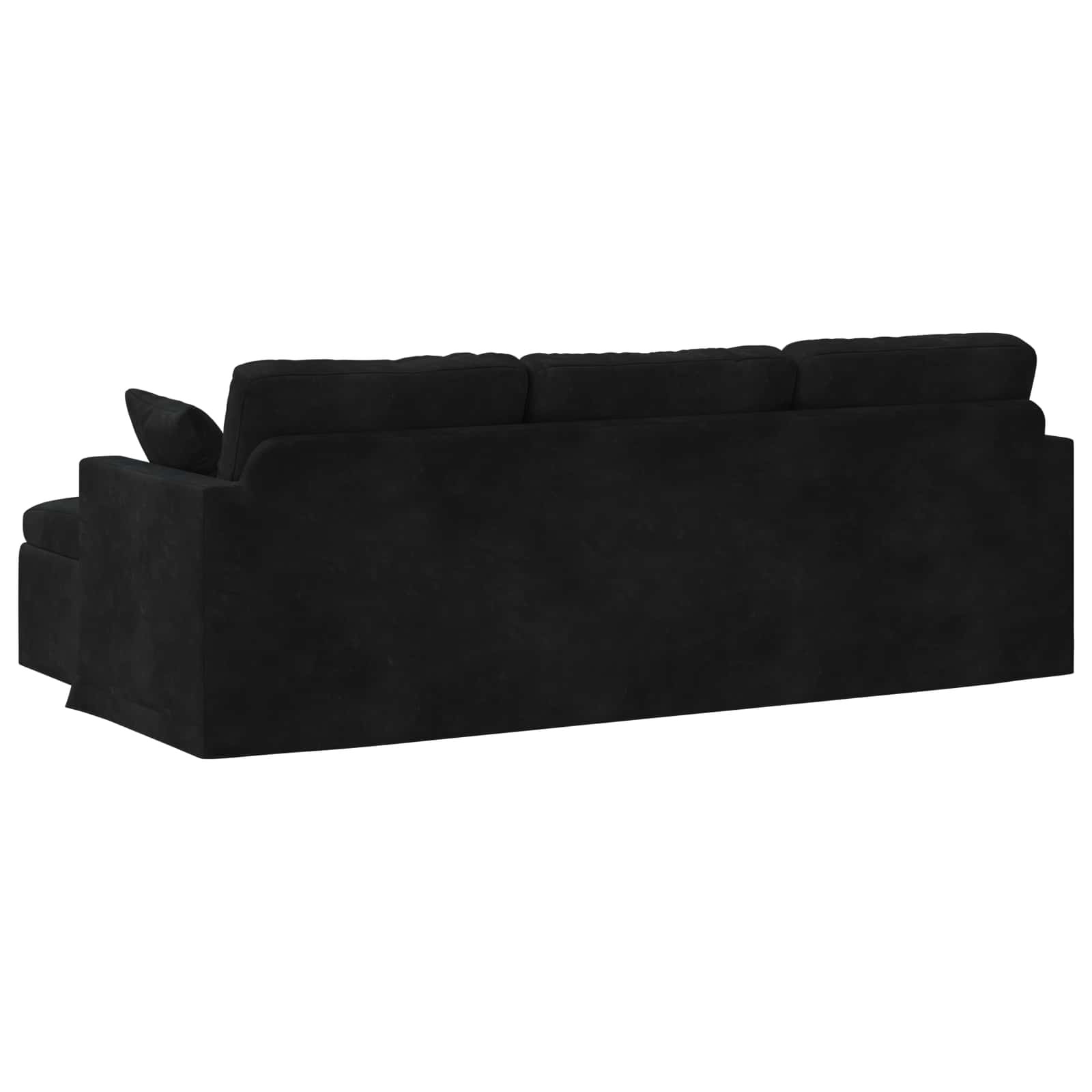 Καναπές Μαύρο 228 x 134 x 80 εκ Βελούδο