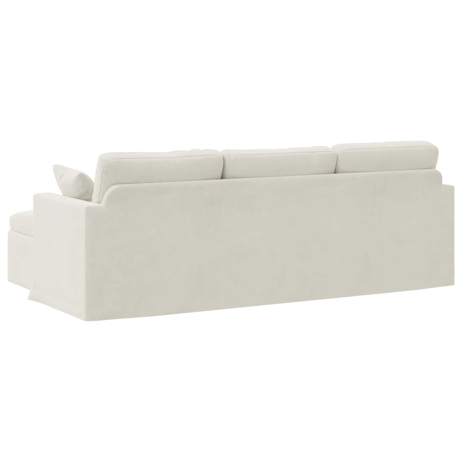 Καναπές Κρεμ 228 x 134 x 80 εκ Βελούδο - Pakobazaar