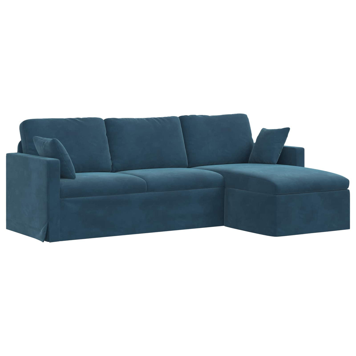 Καναπές Μπλε 228 x 134 x 80 εκ Βελούδο - Pakobazaar
