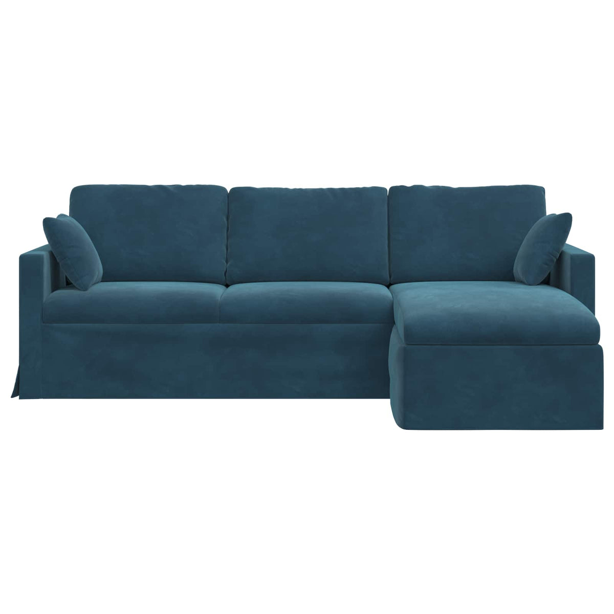 Καναπές Μπλε 228 x 134 x 80 εκ Βελούδο - Pakobazaar