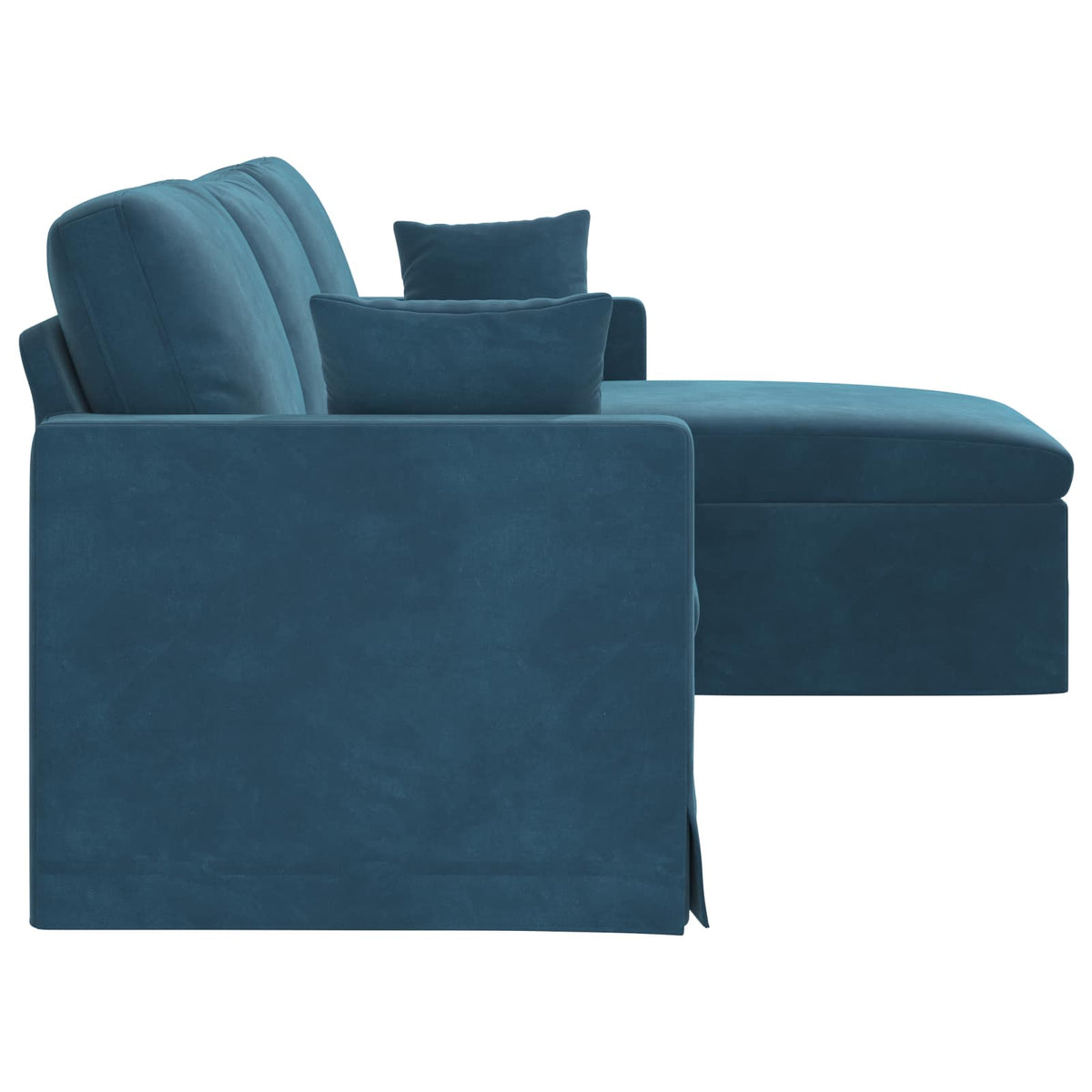 Καναπές Μπλε 228 x 134 x 80 εκ Βελούδο - Pakobazaar