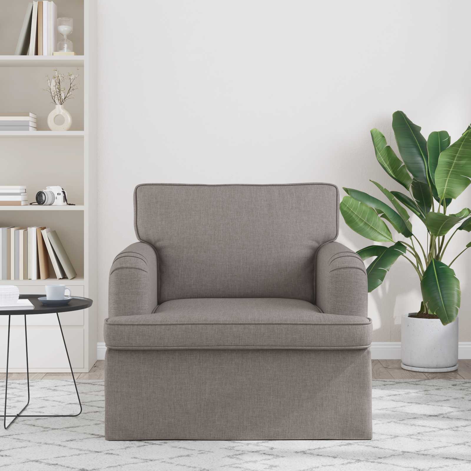 Καναπές Taupe 84 x 80 x 85 εκ ύφασμα - Pakobazaar