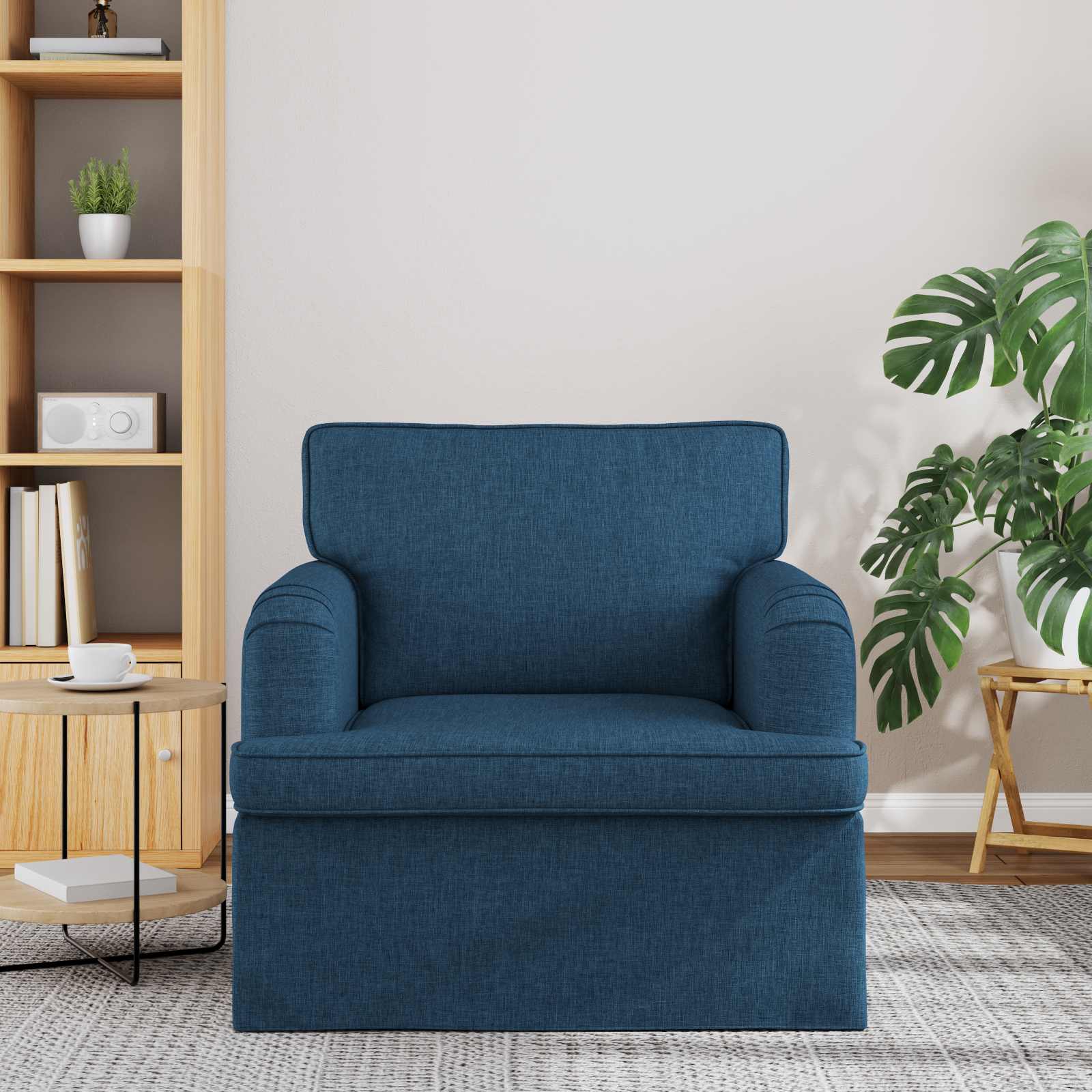 Καναπές Μπλε 84 x 80 x 85 εκ ύφασμα - Pakobazaar