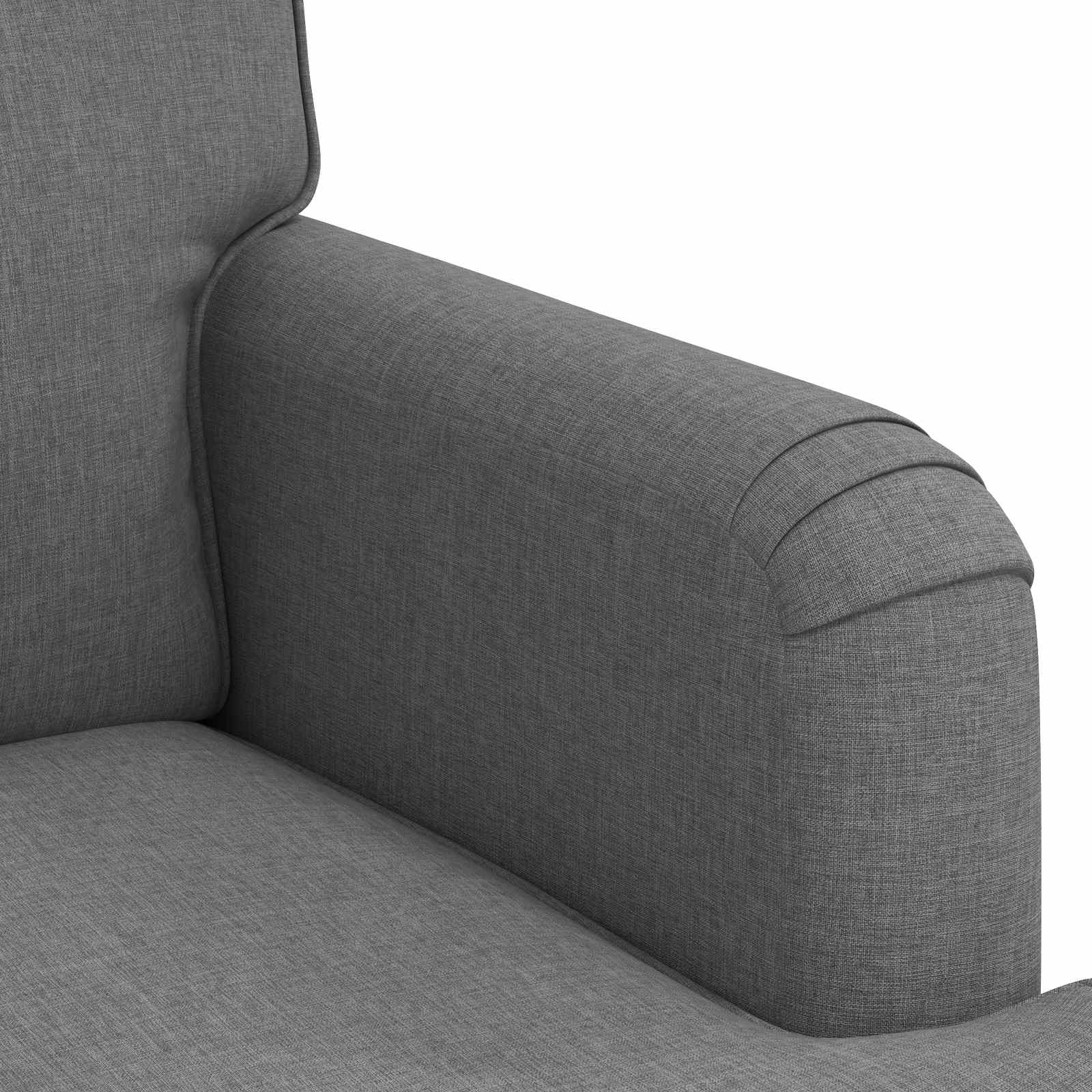 Καναπές Σκούρο Γκρι 144 x 80 x 85 εκ ύφασμα - Pakobazaar